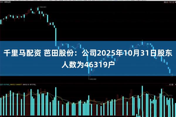 千里马配资 芭田股份：公司2025年10月31日股东人数为46319户